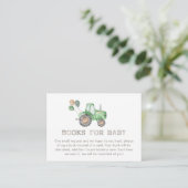 Tractorboeken voor Baby | Baby shower van trekkers Informatiekaartje (Staand voorkant)