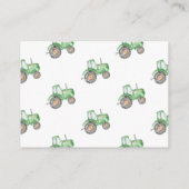 Tractorboeken voor Baby | Baby shower van trekkers Informatiekaartje (Achterkant)
