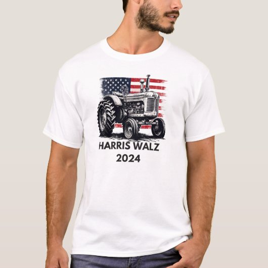 TRACTORBOEREN VOOR HARRIS WALZ 2024 T-SHIRT (Voorkant)