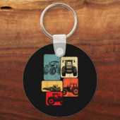 Tractoren Boerderij Kinder jongens Sleutelhanger (Voorkant)