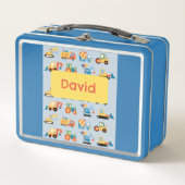 Tractoren Kinder metalen lunchbox (Voorkant)