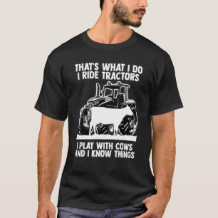 Tractoren Koe Humor Citaat Vaars Slager Boer T-shirt