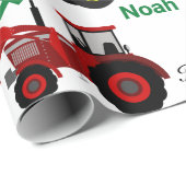 Tractoren Loader Toevoegen Naam jongen Leeftijd Ve Cadeaupapier (Rol Hoek)