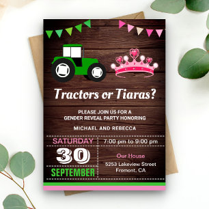 Tractoren of Tiara's Geslacht Reveleert Feest Kaart