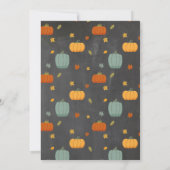 Tractoren Pompoenen Verjaardag 1e Een Herfst Krijt Kaart (Achterkant)