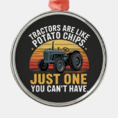 Tractoren zijn als chips metalen ornament (Voorkant)
