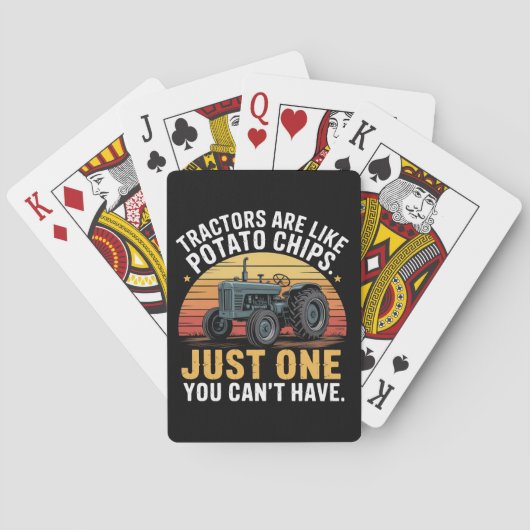 Tractoren zijn als chips pokerkaarten (Achterkant)