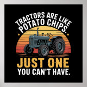 Tractoren zijn als chips poster (Voorkant)