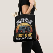 Tractoren zijn als chips tote bag (Dichtbij)