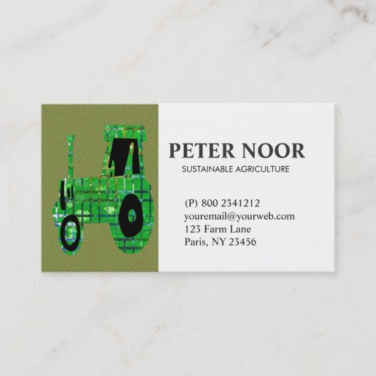 Tractorlandbouw Visitekaartje (Voorkant)