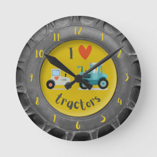 Tractorliefhebber boerderij jongens kinderkamer de ronde klok