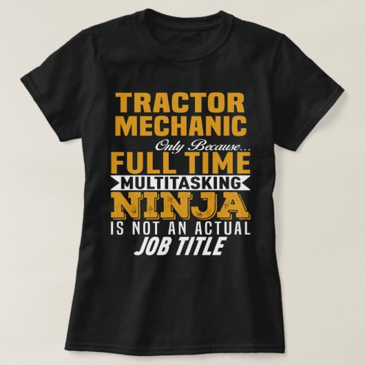 Tractormechanisme T-shirt (Design voorkant)