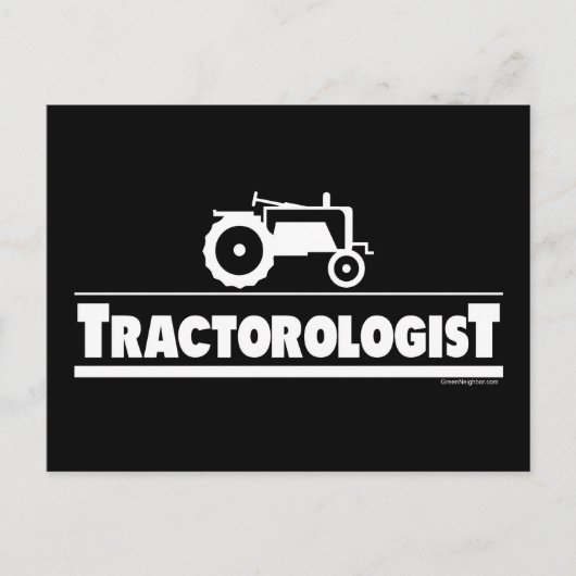 Tractoroloog - tractor briefkaart (Voorkant)