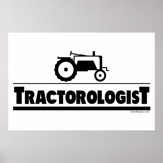 Tractoroloog - tractor poster (Voorkant)