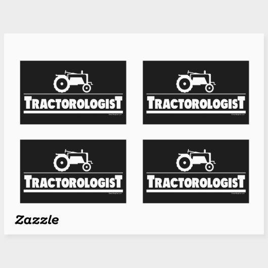 Tractoroloog - tractor rechthoekige sticker (Vel)