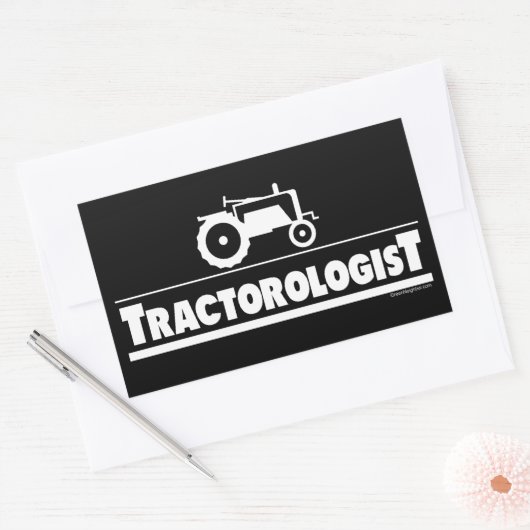 Tractoroloog - tractor rechthoekige sticker (Envelop)