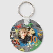 Tractors Birthday 10 Years Sleutelhanger (Voorkant)