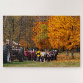 Tractors in herfstweergave legpuzzel