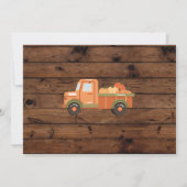 Tractors Pumpkins Verjaardag 1e Foto's Jongens One Kaart (Achterkant)