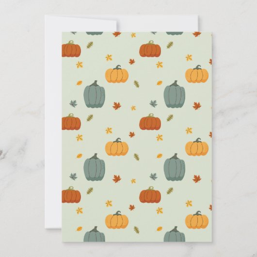 Tractors Pumpkins Verjaardag 1e One Herfst Invitat Kaart (Achterkant)