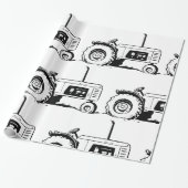 Tractorschets Cadeaupapier (Uitgerold)