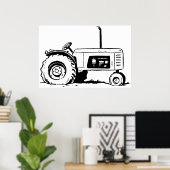 Tractorschets Poster (Thuiskantoor)