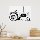 Tractorschets Poster (Keuken)