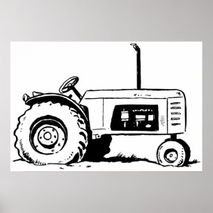 Tractorschets Poster
