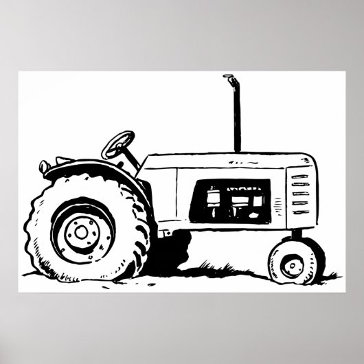 Tractorschets Poster (Voorkant)