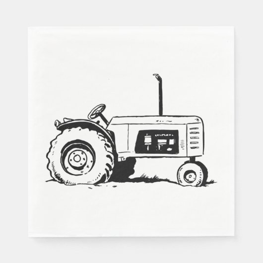 Tractorschets Servet (Voorkant)