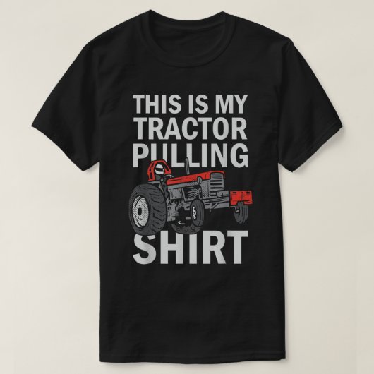 Tractortrekkend dit is mijn trekker die trekt t-shirt (Design voorkant)