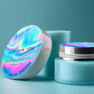 Tracy bedankt Logo Holograaf gemaakt met liefdesdr Ronde Sticker