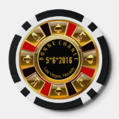Tracy Bonne Chance Vegas Casino Chip Rood & Zwart