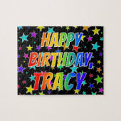 "TRACY" First Name, Fun "HAPPY BIRTHDAY" Legpuzzel (Horizontaal)
