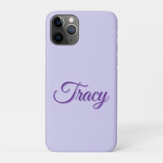 Tracy Meisjesnaam In Paars, Case-Mate iPhone Case (Achterkant)