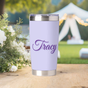 Tracy Meisjesnaam in paars, Geïsoleerde Drinkbeker
