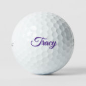 Tracy Meisjesnaam In Paars, Golfballen (Voorkant)