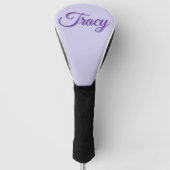 Tracy Meisjesnaam in Paars, Golfheadcover (Voorkant)