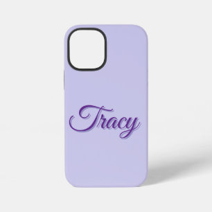 Tracy Meisjesnaam In Paars, iPhone 12 Mini Hoesje