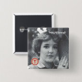 Tracy O'Donnell Vierkante Button 5,1 Cm (Voorkant /achterkant)