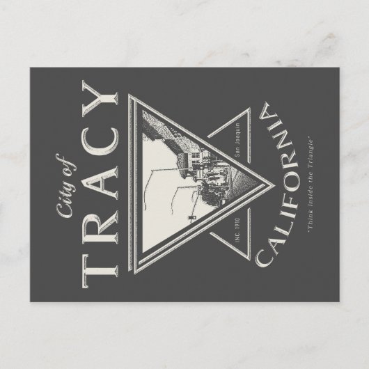 TRACY SAN JOAQUIN CALIFORNIË BRIEFKAART (Voorkant)