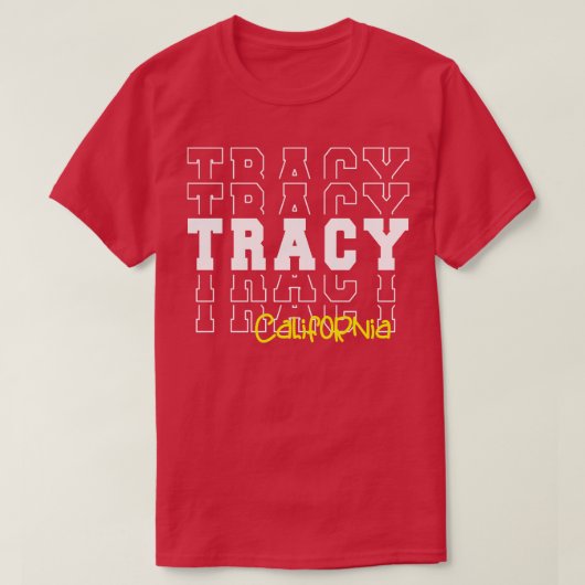 Tracy stad Californië Tracy CA T-shirt (Design voorkant)