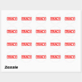 Tracy Stamp Ronde Sticker (Vel)