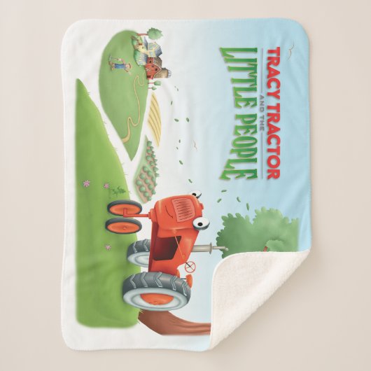 Tracy Tractor Blanket Sherpa Deken (Voorkant)