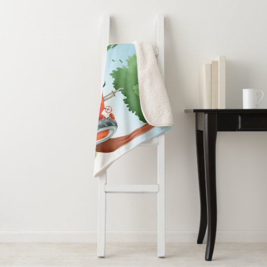 Tracy Tractor Blanket Sherpa Deken (In situ)