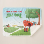 Tracy Tractor Blanket Sherpa Deken (Voorkant (horizontaal))