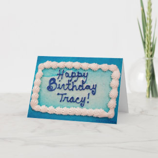 Tracy's Birthday Cake 2016 Kaart