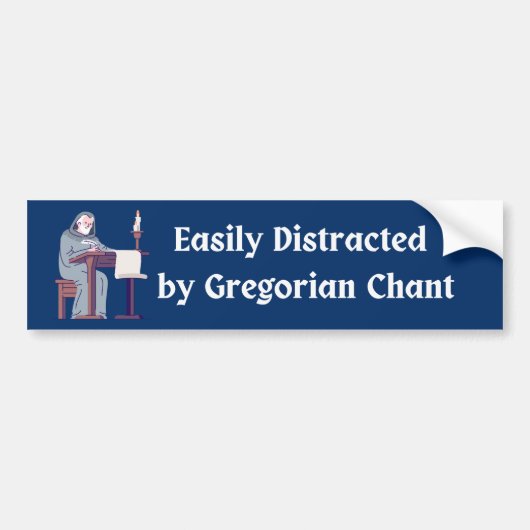 Trad-katholieke Latijn Mass Gregorian Chant Bumpersticker (Voorkant)