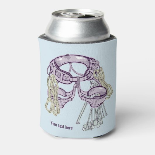 Trad klimharnas en uitrusting blikjeskoeler (Blikje Achterkant)