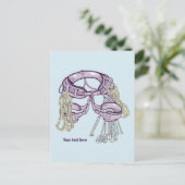 Trad klimharnas en uitrusting briefkaart (Staand voorkant)